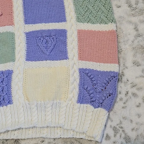 Handmade Pastel Block Sweater - Picture 10 of 10
